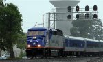 RNCX 1755 leads train 73 southbound on an overcast morning